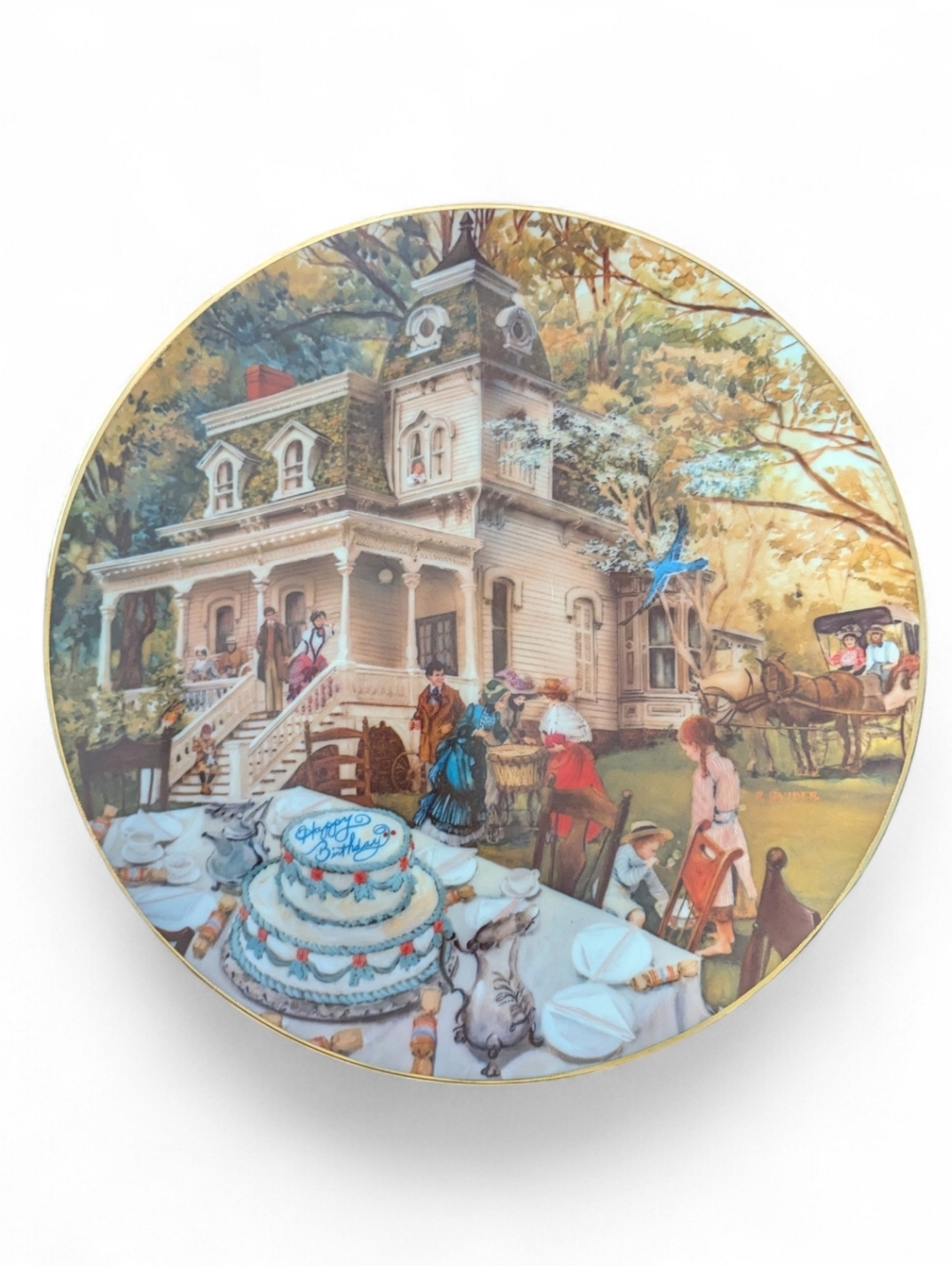 Vintage Artffects Happy Birthday Rob Sauber Collector Plate Numbered Birthday Ca